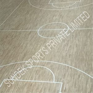Sol en bois pour terrain de basket-ball Sundek Air Cush avec absorption des chocs et système de sous-plancher disponible à prix réduit - Product Image 6