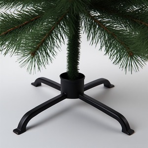 Handcrafted Iron <b>Tree</b> <b>Stand</b> With Rustic Hammered Texture Artisan Detailing Offering Strength And Decorative Holiday Seasonal - Product Image 5
