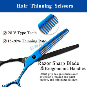 Vente en gros Ciseaux de coiffeur style professionnel Ciseaux de coiffeur Ciseaux amincissants Ciseaux de coiffeur pour salons de coiffure - Product Image 2