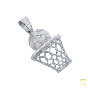 Iced Out Baloncesto Moissanite Colgante Deportes Hip Hop Joyería fina Bling Sports Charm para amantes y fanáticos - Product Image 4