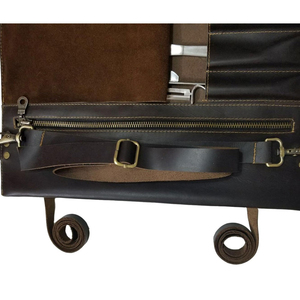 Sac de rangement pour couteaux en cuir - Design personnalisable durable Organisateur d'outils de cuisine de haute qualité - Product Image 5