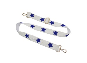 Bolso hecho a mano Gameday personalizado al por mayor con correas de estrella de cuentas, accesorio de cinturón personalizado en colores de equipo deportivo - Product Image 2