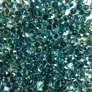 Diamante Natural Redondo Brillante de Color Azul, Amarillo y Marrón de 1.25MM-1.00 Quilates VS Si1 de la India - Product Image 1