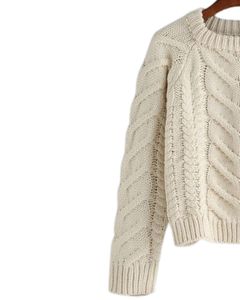 <b>Cable</b> Knit Sweater Women Thick Warm Winter Pullover Long <b>Sleeve</b> Soft Casual Cozy Knitwear Fashion Top - Product Image 2