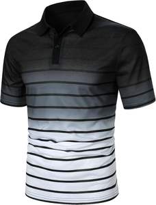 เสื้อโปโลพิมพ์ลายเต็มตัวสำหรับผู้ชาย พร้อมโลโก้แบบกำหนดเอง ผลิตจากโพลีเอสเตอร์ เหมาะสำหรับงานกอล์ฟและเป็นเสื้อยูนิฟอร์ม รับผลิตเสื้อยืดแฟชั่นแบบ OEM - Product Image 4