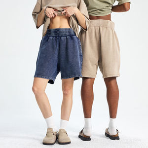 Shorts de Boxeo de Mezclilla Ligeros, Transpirables y Ecológicos para Verano, de Secado Rápido, con Estampados Personalizados, de Algodón Vintage, para Hombre y Mujer, Venta al Por Mayor - Product Image 1