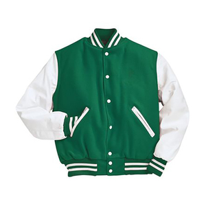 Vente en gros Veste universitaire unisexe OEM avec logo personnalisé pour votre marque Veste Letterman universitaire matelassée à capuche vierge personnalisée - Product Image 1