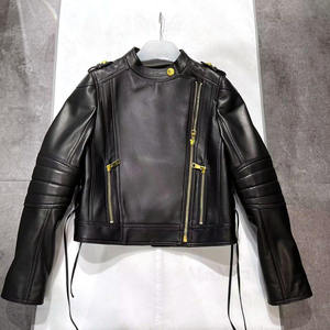 แจ็กเก็ตหนังสำหรับผู้ชายและผู้หญิงเสื้อแจ็คเก็ตหนังแฟชั่นใหม่สำหรับผู้ชายเสื้อแจ็คเก็ตหนังกันลม - Product Image 1