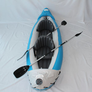 קיאק דיג מתנפח מתקפל ל-2 אנשים מדגם Solar Marine עשוי PVC כולל משוטים מאלומיניום, משאבה ורצפת מזרן מתנפח - Product Image 4