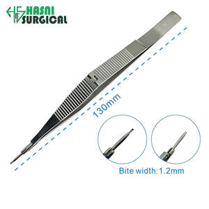 Pinza de Trabeculectomía o Mordazas de Acero Inoxidable para Vitreo-retina, Ancho de Mordida 1.0 mm, Instrumentos Quirúrgicos Oftálmicos con Certificación CE e ISO - Product Image 2