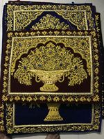 Karpet buatan tangan India karpet Zari Jewel tradisional menenun Semi batu mulia HARGA TERBAIK kualitas