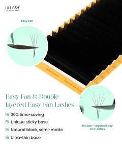 Extensions de cils en camélia à éventail rapide, faciles à poser, gain de temps, volume, extensions de cils auto-éventailantes, vente en gros - Product Image 6