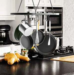 Ot-estante de almacenamiento colgante montado en la pared para ollas y sartenes, organizador de cocina, gran oferta - Product Image 2