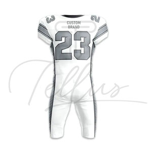 Uniforme de Fútbol Americano Personalizado al por Mayor de la Mejor Calidad, 100% Poliéster, Manga Corta, Secado Rápido y Transpirable, Alta Calidad - Product Image 2
