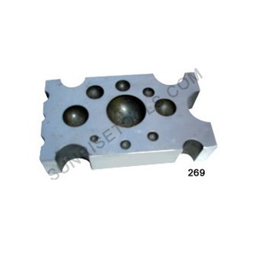 Matrice de Dapping et bloc de conception Taille:- 4 "x 2.1/2" X 1 "outils de bijoutier - Product Image 1