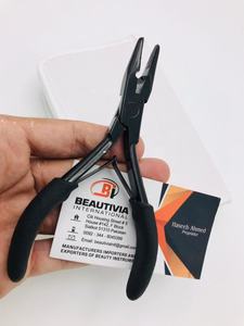 Wholesale Custom Logo Micro <b>Bead</b> <b>Hair</b> <b>Extension</b> Plier Multi-Functional Black Stainless Steel Tool - Product Image 4