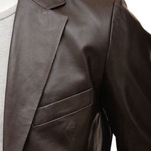 2025 Men's High Quality Genuine Leather Black Jacket High Street Style for Winter Jacket - Product Image 3