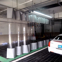Rideau insonorisant pour lavage de voitures, rideau de séparation industriel en PVC imperméable pour cabine de lavage, cabine de pulvérisation, entrepôt