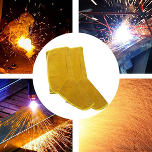 JNM-Cubiertas de cuero de vaca para zapatos de soldadura, ropa de seguridad antisalpicaduras, aislamiento térmico, antichispas - Product Image 6