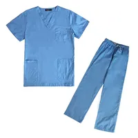 Tenues médicales personnalisables pour infirmières d'hôpital, ensembles de blouses médicales confortables unisexes en nylon/spandex, uniformes médicaux de haute qualité