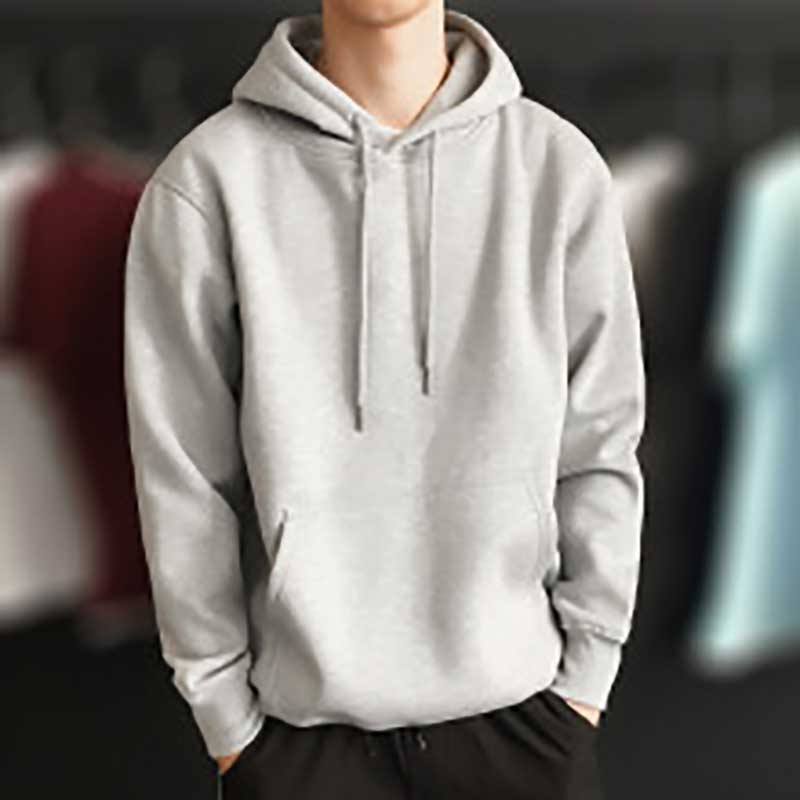 Grey fleece hoodie