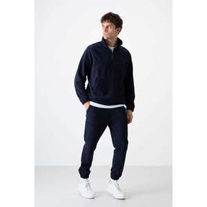 Ensemble de survêtement polaire demi-zip coupe standard Tommylife pour homme 85159 Bleu marine - INDIGO - Product Image 1