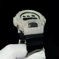 Montre Homme Ultime en Acier Inoxydable avec Diamant Moissanite, Mouvement Quartz, Cadran en Verre, Construction Robuste et Élégante, Style Moderne et Antique