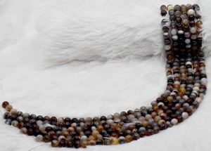Botswana Agate a 8mm Round Beads Gemstone Decoration Colorful Natural Stone Anshul Impex - Product Image 2