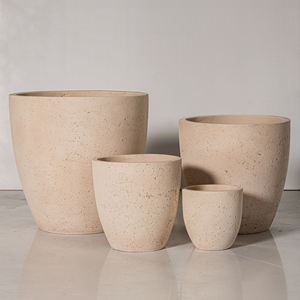 Jardinières d'intérieur rondes décoratives en bois Pots de plantes en bois naturel, pots de décoration pour la maison et l'hôtel et les tables de jardin - Product Image 6