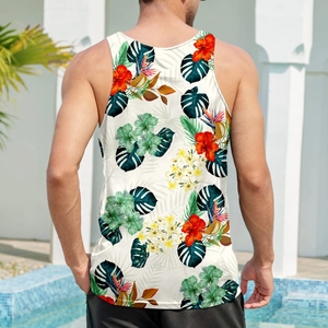 Camisetas sin mangas de moda para hombre de talla grande para verano Fitness ropa informal cómoda Material de punto transpirable - Product Image 5