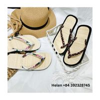 2024 Vietnam nuevo creativo Unisex Seagrass Flip Flop estilos de playa elegantes actividades al aire libre respetuoso con el medio ambiente zapatilla