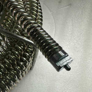 Limpiador de cabezal de resorte en espiral de acero Industrial, dispositivo de desbloqueo de drenaje de fregadero, línea de alcantarillado, limpieza de alcantarillado - Product Image 5