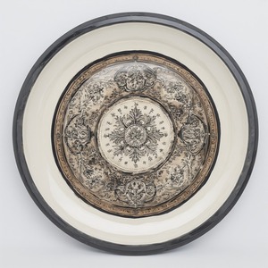 Placa de cargador Art Deco ligera de hierro de oro rosa Vintage, brillo metálico antiguo, adición de encanto romántico, decoración de cena de celebración - Product Image 1