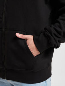 Sweat à capuche à fermeture éclair pour hommes, sweat-shirt à capuche décontracté de style streetwear avec poches avant et capuche à cordon de serrage réglable, manches longues - Product Image 5