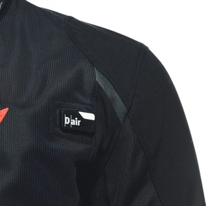 Per Dainese LS Sport D-Air Smart giacca nera rosso fluorescente per abbigliamento da moto e Auto da corsa - Product Image 5