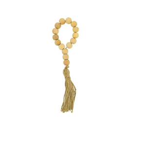 Boucle de serviette en bois créative Unique fait à la main perles en bois gland anneau de serviette pour la décoration de mariage de Restaurant occidental - Product Image 4