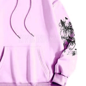 Ropa de calle de manga larga Sudaderas con capucha bordadas de moda para mujer hechas en el mejor material Sudaderas con capucha bordadas - Product Image 4