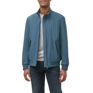Blouson d'aviateur à manches longues coupe-vent personnalisé pour hommes avec col montant et logo avant Manteau d'hiver décontracté Taille XL Service OEM ODM - Product Image 4
