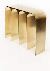 Mesa Consola de Metal Escultural Artística, Pieza de Diseño de Lujo, Decoración Moderna y Creativa para el Hogar - Product Image 3