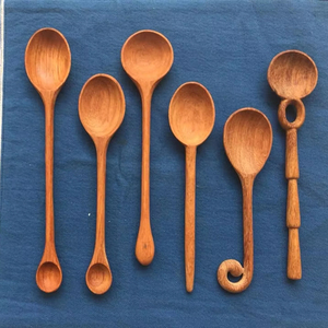 ช้อนชาไม้อะคาเซียสำหรับงานแกะสลักเครื่องใช้ในครัวเครื่องใช้ในครัววัสดุไม้ไผ่ของขวัญสุดเพอร์เฟกต์จากเวียดนาม - Product Image 1