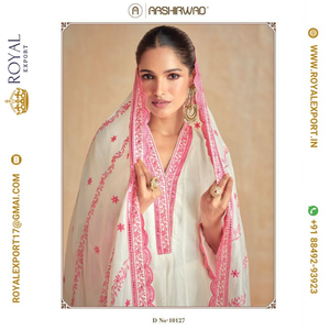 Lanzamiento de diseñador elegante, ropa de fiesta Premium pesada de seda, fabricante de Trajes cosidos de tamaño libre por Royal Export en Surat Gujarat - Product Image 6