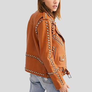 แจ็กเก็ตมีกระดุมหนังสไตล์ใหม่ล่าสุดเสื้อแจ็คเก็ตกระดุมแขนยาว - Product Image 2