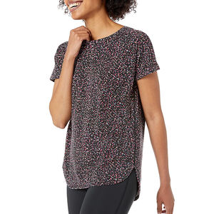 Hauts courts personnalisés pour femmes T-shirts respirants Offre Spéciale Summer Gym Casual Wear avec manches courtes - Product Image 2