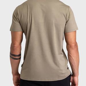 T-shirt surdimensionné vierge personnalisé pour hommes vêtements de rue à séchage rapide hip hop T-shirt uni à manches courtes pour hommes - Product Image 2