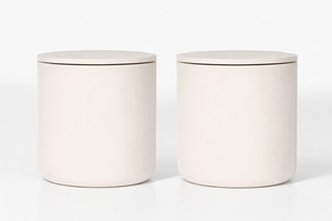 Frasco Cilíndrico de Cerámica con Tapa - Product Image 2