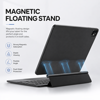 Funda con Teclado Inalámbrico Magic Style, Base de Teclado Portátil para Oficina con Chip de Emparejamiento Rápido y Experiencia de Entrada Silenciosa