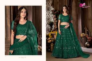 ชุด lehenga choli คอลเลกชั่นใหม่พร้อมชุดเย็บปัก - Product Image 5