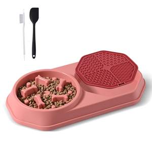 Bol anti-glouton pour chien, tapis à lécher, ralentir la consommation, prévenir l'étouffement, améliorer la digestion, soulager l'anxiété, bol et tapis à lécher antidérapants - Product Image 1