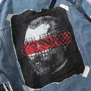 2025 Chaquetas vaqueras de algodón 100% personalizadas para hombre, chaqueta informal de bolsillo de Color sólido para hombre, estilo Primavera, ropa de hombre de alta calidad - Product Image 6