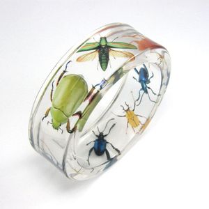 เครื่องประดับแฟชั่นกำไลข้อมือและกำไลข้อมือกำไลแฟชั่นทันสมัยขนาดใหญ่เกินจริงกำไลอะคริลิคเรซิ่นหลากสี - Product Image 4